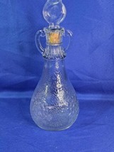 1930 Tygart Valley Glass Co Museum Bottle Floral Crackle W/ Lid - $64.10 CAD