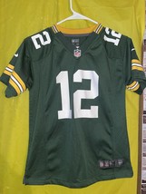 Nike On Field NFL Green Bay Packers Aaron Rodgers Kids Football Jersey Size M - £14.60 GBP