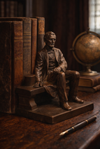 Vintage Abraham Lincoln Bookend Bronze Finish Statue Civil War Single Bo... - $97.02