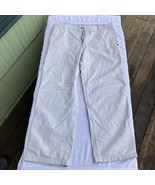 Timberland Light Colored Pants Small Logo Mens Size 36 x 29 Distressing - $18.37 CAD