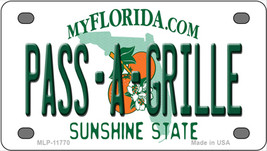 Pass A Grille Florida Novelty Mini Metal License Plate Tag - £11.74 GBP