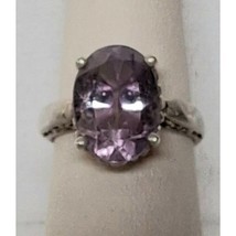 Kabana 925 Sterling Silver And Natural Amethyst Ring Size 6.75 Sky - $50.19