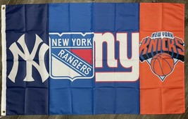 New york yankees rangers giants knicks flag 3x5 ft sports banner man cave garage thumb200