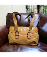 Coach Soho Tan Leather Shoulder Bag Vintage Medium Buckle Strap C0867 F1... - $80.77