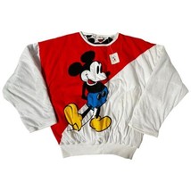 Vintage 1980s Disney J. G. Hook Mickey &amp; Co. Mouse Sweatshirt Puffy All Over OS - $93.50