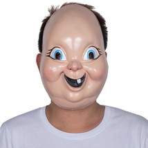 Creepy Scary Halloween Death Day Killer Baby face grin Purge Party mask - $12.99