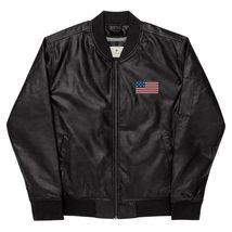 complement casual, chic, or sporty outfits Leather Bomber Jacket for man... - £73.27 GBP