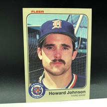 Vintage Rookie Rc Baseball Card 1983 Fleer Howard Johnson Tigers Jersey Mets 85 - £7.70 GBP