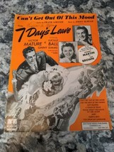 CAN&#39;T GET OUT OF THIS MOOD from SEVEN 7 DAYS LEAVE w/ LUCILLE BALL (1942... - £7.77 GBP