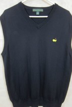 GORGEOUS Masters Collection Black Pima Cotton Sweater Vest M Augusta - £42.78 GBP