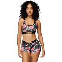 PSD Women's Chained Grdn Pnk Sports Bra, Black, Size Medium - $24.75