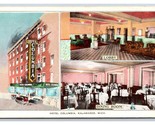 Hotel Columbia Multiview Kalamazoo Michigan MI UNP WB Postcard F21 - $4.90