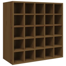 Wine Cabinet Honey Brown 56x25x56 cm Solid Wood Pine - £63.45 GBP
