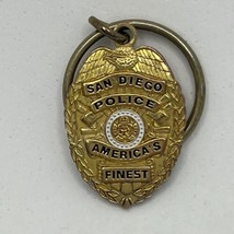 San Diego California Police Department Law Enforcement Enamel Keychain - £11.76 GBP