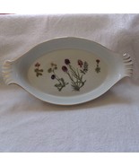 Lourioux France Le Faune au gratin/oval baker wildflowers #12 fireproof - $35.00