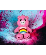 CHEER BEAR Care Bear Unlock The Magic Pink Rainbow Basic Fun Medium Plus... - £13.38 GBP