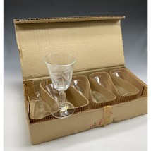 Vintage Radio Brand Japan Hand Crafted Fine Glass Appetite Etched 4oz Gl... - $30.75
