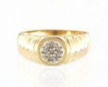 Diamond Unisex Cluster ring 14kt Yellow Gold 337289 - $499.00