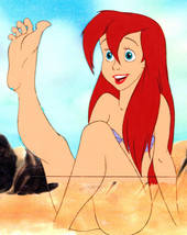 FRAMED CANVAS Art print giclee The little mermaid Ariel marvels at her new legs - £31.55 GBP+