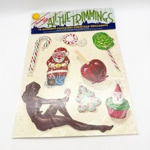 Vintage 1980 All The Trimmings Christmas Punch Out Ornaments Paper Moon ... - $29.99
