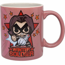 Marvel The Winter Soldier Chibi Character and Symbol 11oz. Ceramic Mug Multi-Co - £15.96 GBP