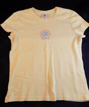 WOMENS COTTON SHORT SLEEVE SHIRT OLD NAVY Volleyball State Champ Yellow ... - £6.22 GBP
