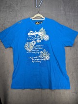 Vintage Y2K Akademiks Shirt Mens 3XL Blue Skate Hip-hop T-shirt - $18.69