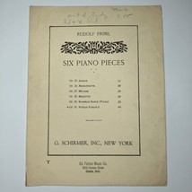 Russian Romance Vintage Sheet Music Six Piano Pieces Rudolf Friml 1935 - £9.40 GBP