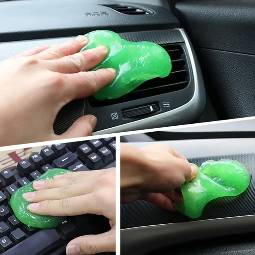 Car Air Vent Keyboard Dust Cleaner Soft Gel Gum Mud Dirt Remover Cleaning Tool - £13.09 GBP