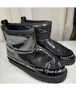 Juicy Couture Klash Bootie Boots Black Clear Logo Sz 9 NWOT - $333.00 MXN