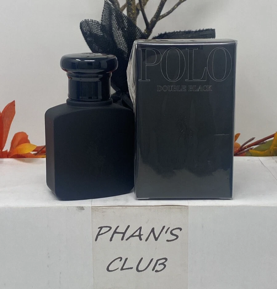 POLO DOUBLE BLACK by RALPH LAUREN,1.3 oz,100 % Genuine,sealed,long lasting - $63.22