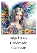 Angel Calendar 2025, Wall, A4, One Month View, Handmade Design, Upliftin... - $16.73