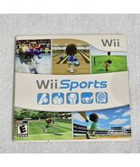 Wii Sports (Nintendo Wii, 2006) Game Manual Sleeve Tested Working - $41.34 CAD