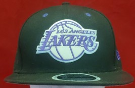 Los Angeles Lakers New Era 9FIFTY Snapback Hat Cap Black - £15.59 GBP