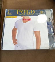 Polo Ralph Lauren NAVY/BLUE/GREY Classic Fit Cotton T-Shirt 3-Pack US XL - $39.97
