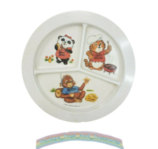 Vintage 1981 Shirt Tales Hallmark Plastic Plate Tyg Pammy Panda Bogey Oranguatan - $23.75