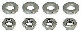 1969 - E1971 Corvette Nut And Washer Set Headlamp Washer Nozzles 8 Pieces - $17.77