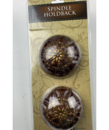 Cambria Marseille Spindle Holdback Set Curtains Tiebacks Bronze Hardware... - $17.79 CAD