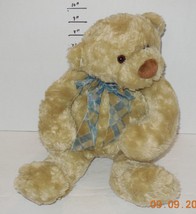 Gund 16&quot; Marshall Teddy Bear Satin 15019 Plush Stuffed Animal Toy - £19.27 GBP