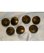 Vintage WW1 Military ROYAL CANADA ARTILLERY Rolling Cannon Buttons, 6 - £15.74 GBP