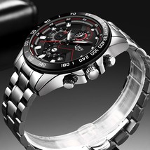 Relogio Masculino 2020 New Watches Men Luxury Brand LIGE Chronograph Men Sports  - £55.08 GBP
