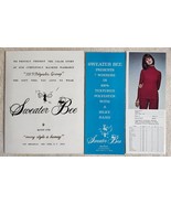 Vtg 1970s Sweater Bee Cloth Swatch Sample + 2 Brochures Sales Sample Ban... - £15.73 GBP