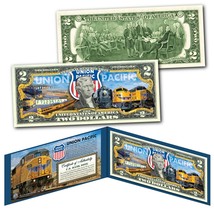 Union Pacific Train Company Ge Locomotive Railroad U.S. $2 Bill - Worlds Largest - £11.89 GBP