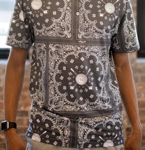 Swingjuice Men&#39;s Golf Bandana Polo Shirt Dark Grey - $731.58 MXN