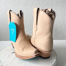 Lane EMMA JANE Womens Cowboy Bootie 8.5 Bone Suede Western Cowgirl Ankle... - $133.65