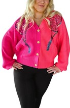 Queen Of Sparkles queen of the court cardigan in Neon Pink - size S - £79.34 GBP