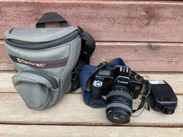 Canon EOS Rebel 35mm SLR Film Camera w Promaster 52mm Lens Strap Tamrac Case - £58.04 GBP