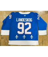  Gabriel Landeskog # 92 ALL Stitched 2026 Quebec Nordiques Colorado Aval... - $76.00