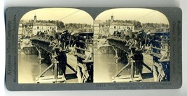 Keystone Stereoview Famous Bridge over Marne to Hotel de Ville &amp; Old Chateau WW1 - £14.24 GBP