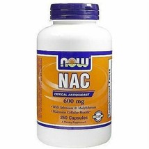 NOW NAC 600 mg N-Acetyl Cysteine - 250 Caps - £34.72 GBP